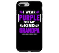 Carcasa para iPhone 7 Plus/8 Plus Me Pongo púrpura para la Conciencia de la Sarcoidosis de mi Abuelo