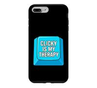 Carcasa para iPhone 7 Plus/8 Plus Mechanical Keyboard Clicky Is My Therapy PC Gamer