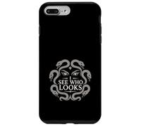 Carcasa para iPhone 7 Plus/8 Plus Medusa Horror Mitología Serpiente Cabello Gorgona Oscuro Femenino