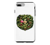 Carcasa para iPhone 7 Plus/8 Plus Medusa Mitología Griega Antigua Oscuridad Diseño Retro Halloween