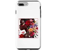 Carcasa para iPhone 7 Plus/8 Plus Melanin Floral Woman Black History Month African American