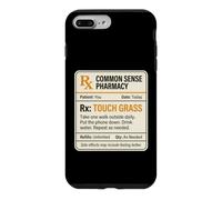 Carcasa para iPhone 7 Plus/8 Plus Meme Divertido de Touch Grass Prescription RX Go Outside Care