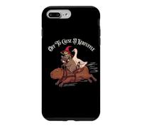 Carcasa para iPhone 7 Plus/8 Plus Meme Retro Vintage Kerfuffle Capybara Raccoon Duck Frog