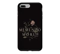 Carcasa para iPhone 7 Plus/8 Plus Memento Mori - Cita Latina gótica estoica Floral