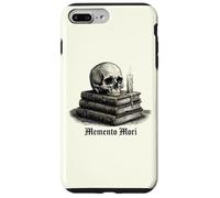 Carcasa para iPhone 7 Plus/8 Plus Memento Mori Skull Books Dark Academia Gótico Filosófico