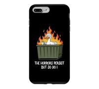 Carcasa para iPhone 7 Plus/8 Plus Mens Kids Horrors Persist But So Do I Dumpster Duck Lover