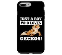 Carcasa para iPhone 7 Plus/8 Plus Mens Reptile Boy Who Loves Leopard Geckos Lover