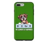 Carcasa para iPhone 7 Plus/8 Plus Mens Womens Kids Elements of Happiness Design Boxer Lover