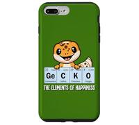Carcasa para iPhone 7 Plus/8 Plus Mens Womens Kids Kawaii Reptile Elements Leopard Gecko Lover