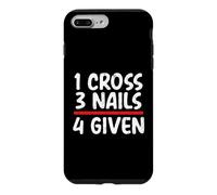 Carcasa para iPhone 7 Plus/8 Plus Mensaje bíblico Cristiano 1 Cruz 3 Clavos 4 Dado Cristiano