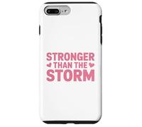 Carcasa para iPhone 7 Plus/8 Plus Mensaje de fe Cristiana más Fuerte Que la tormenta