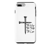 Carcasa para iPhone 7 Plus/8 Plus Mensaje Inspirador de The Way The Truth The Life Sacrifice