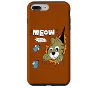 Carcasa para iPhone 7 Plus/8 Plus Meow Finding Mouse, Cats & Mice Illustration Graphic Designs