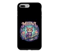 Carcasa para iPhone 7 Plus/8 Plus Meowl Cat Owl Meme Brainrot Kids Cursed Silly Gen Alpha Cute