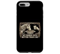 Carcasa para iPhone 7 Plus/8 Plus Mi Caballo Come Mejor Que yo Gerente de establo Ecuestre