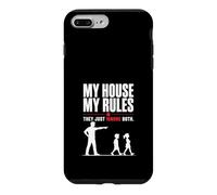 Carcasa para iPhone 7 Plus/8 Plus Mi Casa Mis Normas Papá Humor Divertido
