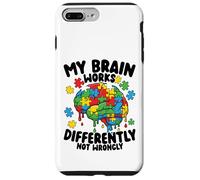 Carcasa para iPhone 7 Plus/8 Plus Mi Cerebro Funciona de Manera Diferente Goteo de Conciencia sobre el Autismo