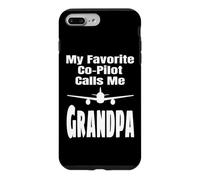 Carcasa para iPhone 7 Plus/8 Plus Mi copiloto Favorito me Llama Abuelo Abuelo piloto diversión
