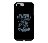 Carcasa para iPhone 7 Plus/8 Plus Mi corazón Pertenece a un zoológico de Aves Peafowl
