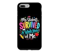 Carcasa para iPhone 7 Plus/8 Plus Mi Estudiante sobrevivió Todo el año de mí Maestro de Escuela del último día