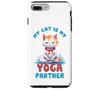 Carcasa para iPhone 7 Plus/8 Plus Mi Gato es mi compañero de Yoga Divertido