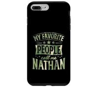 Carcasa para iPhone 7 Plus/8 Plus Mi Gente Favorita me Llama Nathan Nombre Personalizado