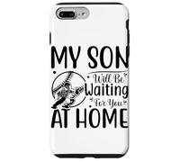 Carcasa para iPhone 7 Plus/8 Plus Mi Hijo te estará Esperando en casa béisbol