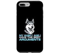 Carcasa para iPhone 7 Plus/8 Plus Mi Husky y yo Tenemos los Mejores argumentos dueño de Perro