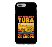 Carcasa para iPhone 7 Plus/8 Plus Mi Jugador de Tuba Favorito me Llama Abuelo de Jugador de Tuba