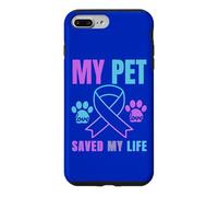 Carcasa para iPhone 7 Plus/8 Plus Mi Mascota salvó mi Vida Prevención del Suicidio Emocional Perro Gato
