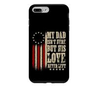Carcasa para iPhone 7 Plus/8 Plus Mi papá no está aquí Pero su Amor Nunca dejó Memorial Dad