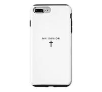 Carcasa para iPhone 7 Plus/8 Plus Mi Salvador Minimalista Fe Jesús Cool Christian