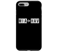 Carcasa para iPhone 7 Plus/8 Plus MIA HAV Ruta Miami La Habana Vuelo Cuba