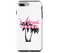 Carcasa para iPhone 7 Plus/8 Plus Miami Beach Florida Palmera Retro Tropical