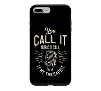 Carcasa para iPhone 7 Plus/8 Plus Micrófono Vintage You Call It Music I Call It My Therapist