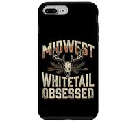 Carcasa para iPhone 7 Plus/8 Plus Midwest Whitetail Deer Skull Buck Hunting Vintage