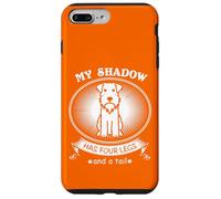 Carcasa para iPhone 7 Plus/8 Plus Miniature Schnauzer My Dog is My Shadow Funny Pet Dog Lover