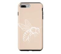 Carcasa para iPhone 7 Plus/8 Plus Minimalista Abeja Línea Anatómica Ilustración Miel