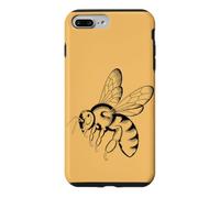 Carcasa para iPhone 7 Plus/8 Plus Minimalista Abeja Línea Anatómica Ilustración Miel