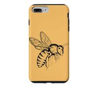 Carcasa para iPhone 7 Plus/8 Plus Minimalista Abeja Línea Anatómica Ilustración Miel