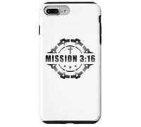Carcasa para iPhone 7 Plus/8 Plus Mission 3:16 - Christian Faith Church Ministry Soldier