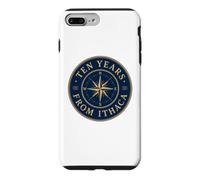 Carcasa para iPhone 7 Plus/8 Plus Mitología Griega Odyssey Brújula Rosa Diez Años De Ítaca