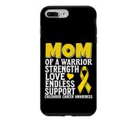 Carcasa para iPhone 7 Plus/8 Plus Mom of a Warrior Childhood Cancer Awareness Family Matching
