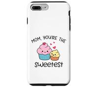 Carcasa para iPhone 7 Plus/8 Plus Mom You'Re The Sweetest Cute Kawaii Cupcake Madre Diseño