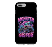 Carcasa para iPhone 7 Plus/8 Plus Monster Sister Shark Truck Funny Pink Sibling