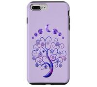 Carcasa para iPhone 7 Plus/8 Plus Moon Phases Tree Fases De La Luna Árbol De La Vida Rosa
