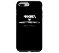 Carcasa para iPhone 7 Plus/8 Plus Moorea Polinesia Francesa Coordina Diseño de la Isla