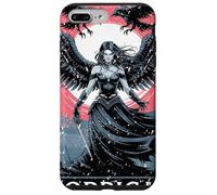 Carcasa para iPhone 7 Plus/8 Plus Morrigan Diosa de la Guerra y el Destino con Cuervos y alas
