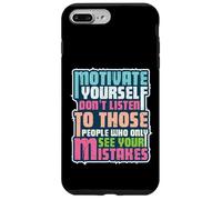 Carcasa para iPhone 7 Plus/8 Plus Motivate Ignora a los críticos | Vintage Distressed