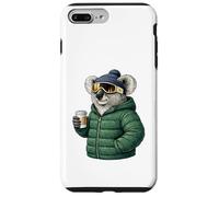 Carcasa para iPhone 7 Plus/8 Plus Motivos de Animales Fiesta Koala - Esquí Invierno Fiesta